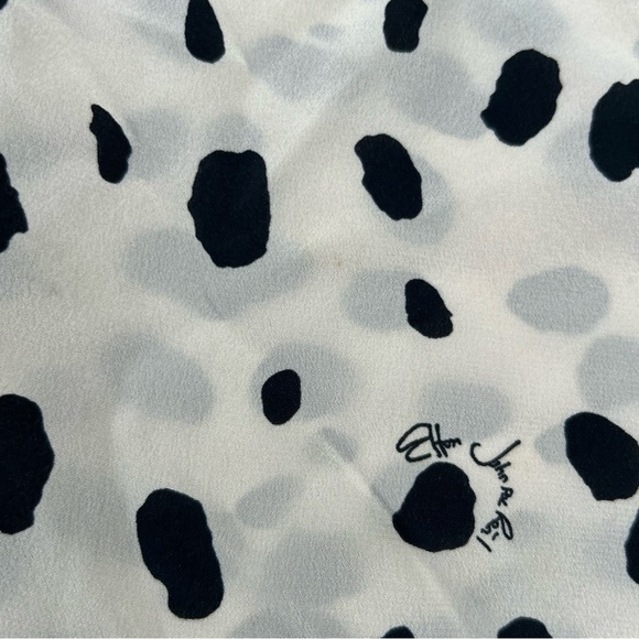 SOLD Elton John for Realisation, 100% Silk Little Jeanie Mini Dress in Snow - Picture 9 of 15